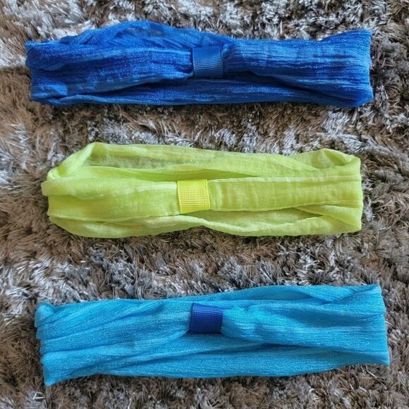 Set of 9 Nylon Handmade Headbands Yellow Green Blue Brown Red Orange Soft - Picture 6 of 8